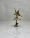 Vintage Brass Fairy on A Mushroom