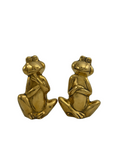 Vintage Brass Frogs -A Rare Pair