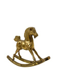 Vintage Brass Rocking Horse Figurine
