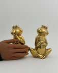 Vintage Brass Frogs -A Rare Pair
