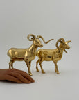 Vintage Brass Rams-A Pair