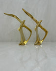 Vintage Brass Soaring Birds-A Pair
