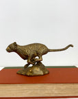 Vintage Brass Cheetah Figurine