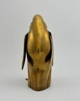 Tall Vintage Brass Penguin