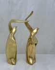 Vintage Brass Soaring Birds-A Pair