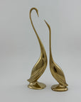 Vintage Brass Cranes-A Pair