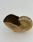 Vintage Brass Shell Stash Pot/Planter