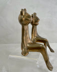 Vintage Brass Shelf Sitting Frogs- A Pair