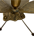 Vintage Brass Butterfly Candleholders - A Pair