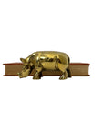 vintage brass rhinoceros
