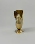 Vintage Brass Shell Vase