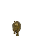 Vintage Brass Rhinoceros – Mid-Century Modern Safari Sculpture | Brass Figurine