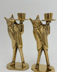 Pair of Vintage Brass Pig Candleholders – Dressed to Impress