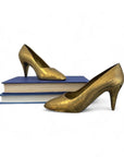 Vintage Brass High Heel Pumps – Pair