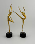 Tall Vintage Brass Ballerina Figurines – Set of Two