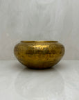 Vintage Brass Hammered Planter