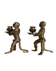 Vintage Brass Monkey Candle Holders