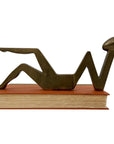Vintage Brass Dolbi Cashier Lady Silhouette – Mid-Century Modern Elegance