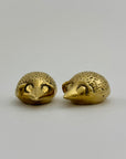 Vintage Brass Hedgehogs-A Pair