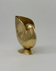 Vintage Brass Shell Vase