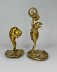 Brass Weightlifting Frogs-A Pair