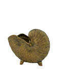 Vintage Brass Shell Stash Pot/Planter