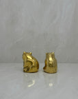 Vintage Brass Panda Bears-A Pair