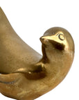 Vintage Brass Birds – Mid-Century Modern Dove Pair, Made in Korea