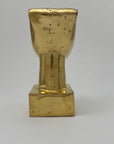 Vintage Brass Face Sculpture | Mid-Century Modern