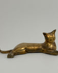 Mid-Century Modern Brass Cat Sculpture – Sleek & Minimalist Design