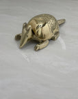Vintage Brass Armadillo Trinket Box