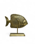 Vintage Brass Fish on Stand