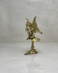 Vintage Brass Fairy on A Mushroom