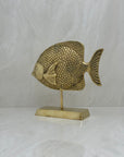 Vintage Brass Fish on Stand