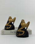 Vintage Bombay Frog on Rock Bookends-A Pair