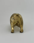 Large Vintage Brass Groundhog / Beaver Figurine -12.5” Long