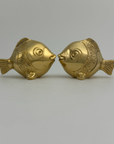 Whimsical Vintage Brass Fish-A Pair