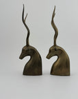 Vintage Brass Antelopes- A Pair