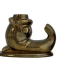 Vintage Brass Fish Candleholders