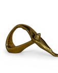 Vintage Brass Yoga Sculpture