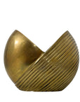 Vintage Brass MCM Shell Vase