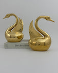 Vintage Brass Angel Wings Love Swans-A Pair by Dolbi Cashier