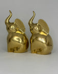 Vintage Brass Elephants-A Pair