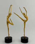 Tall Vintage Brass Ballerina Figurines – Set of Two