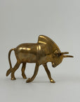 Vintage Brass Bull Figurine