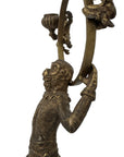 Vintage Brass Monkey Candleholders on Black Marble Bases | Mid-Century Exotic Pair