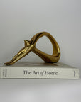 Vintage Brass Yoga Sculpture