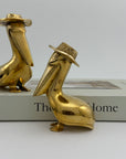 Vintage Brass Pelican Couple