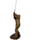 Vintage Brass Golfer in Swing Pose – Andrea by Sadek Collection