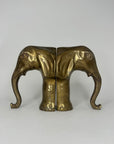 Vintage Brass Elephants- A Pair